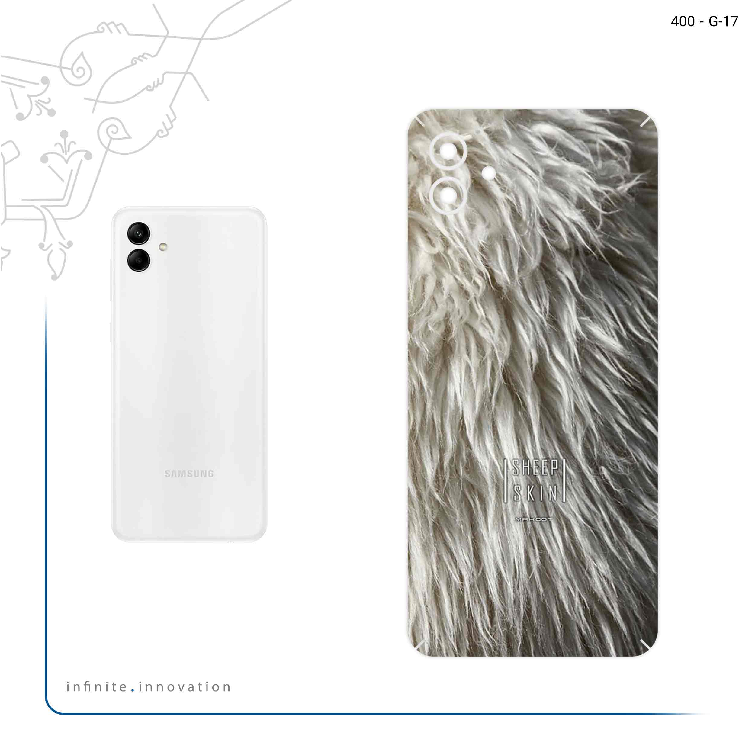 برچسب پوششی ماهوت مدل Sheep Skin مناسب برای گوشی موبایل سامسونگ Galaxy A04