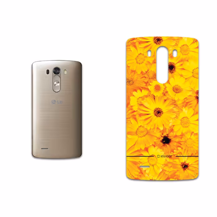 برچسب پوششی ماهوت مدل Yellow-Flower مناسب برای گوشی موبایل ال جی G3