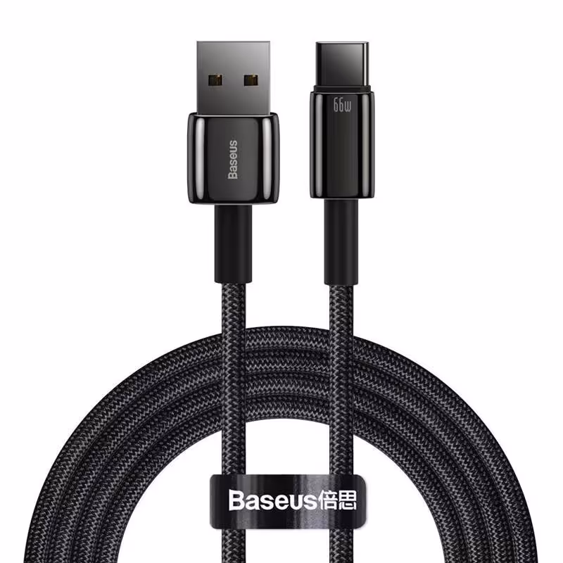 کابل تایپ سی فست شارژ Baseus CATWJ-C01 66W 6A 2m