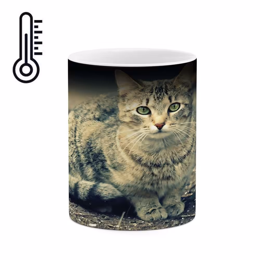 ماگ حرارتی طرح گربه مدل mgh01927