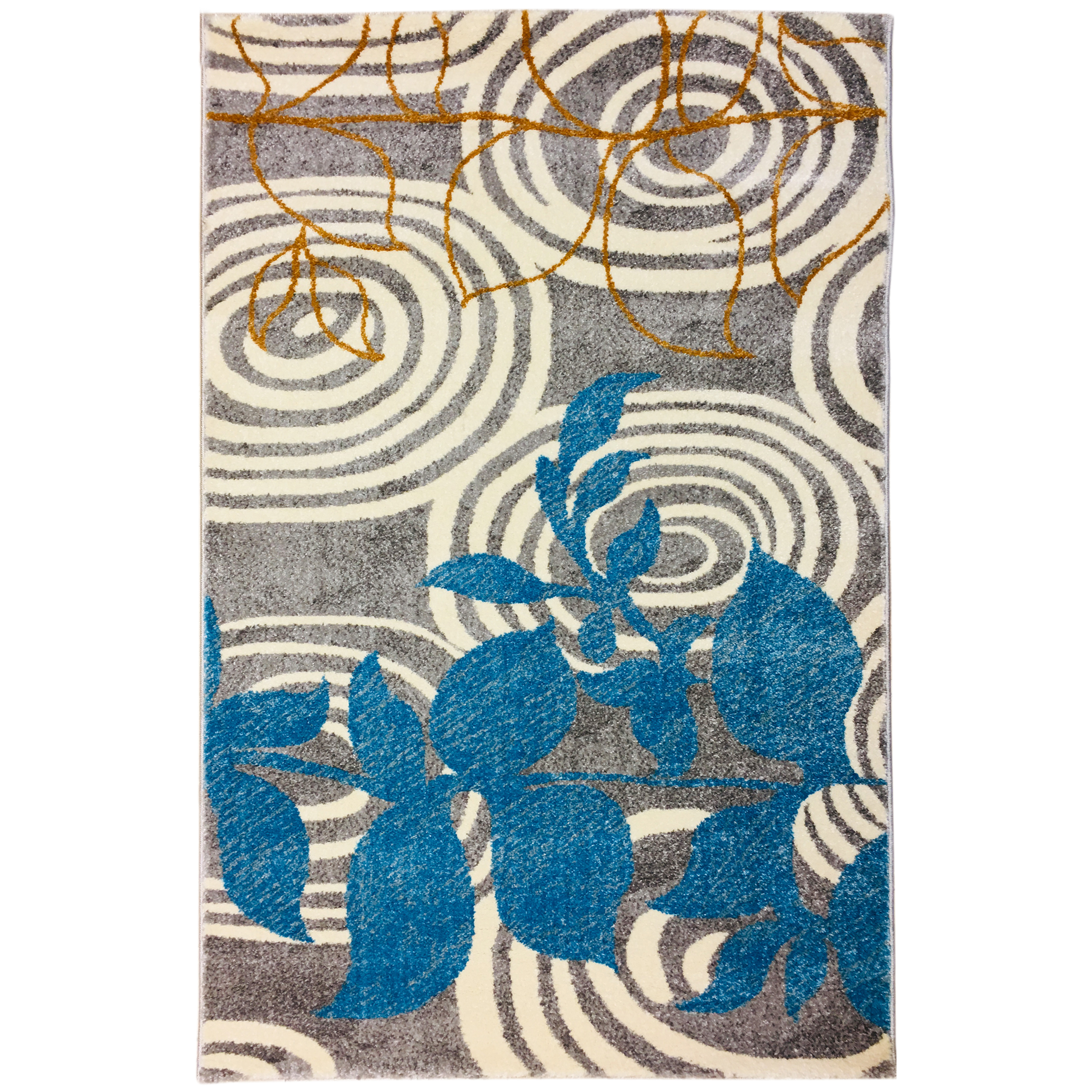 فرش ماشینی طرح مدرن مدل 0304 زمینه نقره ای