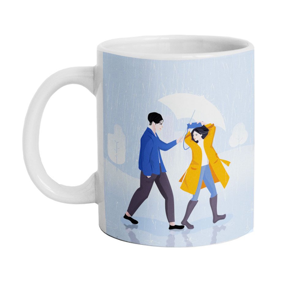 ماگ دارلی طرح عاشقانه مدل MG2583