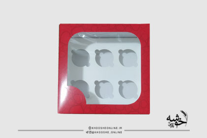 جعبه کاپ کیک 6عددی