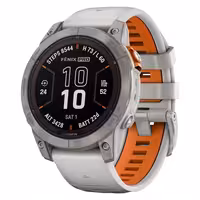 ساعت هوشمند گارمین مدل Fenix 7 pro Sapphire Solar دارای قابلیت های کنترل موسیقی (Music Player)، کنترل سطح اکسیژن خون، ضد آب، صفحه نمایش لمسی بند سیلیکون | کالا مکس
