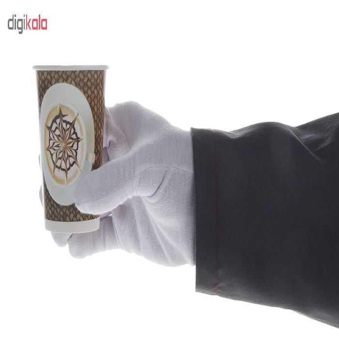 لیوان یکبار مصرف کاغذی الین پلاست مدل KGH3-100 بسته 100 عددی