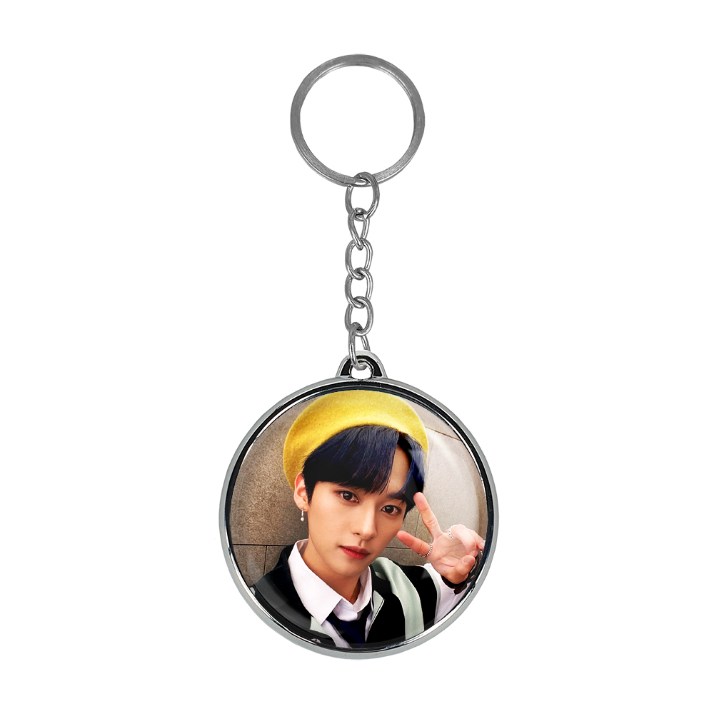 جاکلیدی خندالو طرح فلیکس و هیونجین و لی نو گروه استری کیدز Stary Kids مدل دوطرفه کد 1693116934