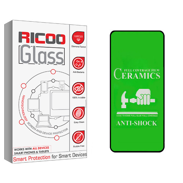 محافظ صفحه نمایش سرامیکی ریکوو مدل  HD مناسب برای گوشی موبایل شیائومی Poco X3 | کالا برتری