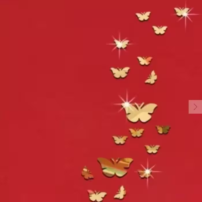 اینه دکوراتیو مدل پروانه بسته 30عددی