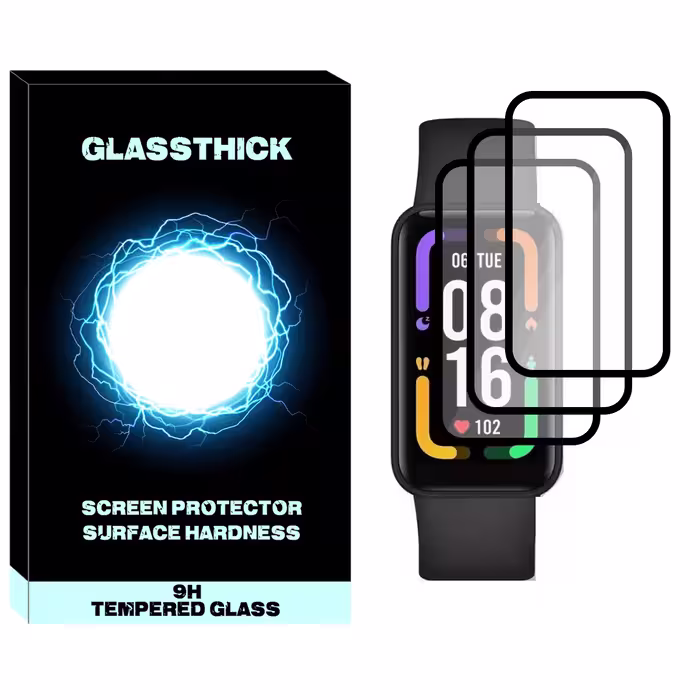 محافظ صفحه نمایش نانو گلستیک مدل NGL مناسب برای ساعت هوشمند شیائومی Redmi Smart Band Pro بسته سه عددی