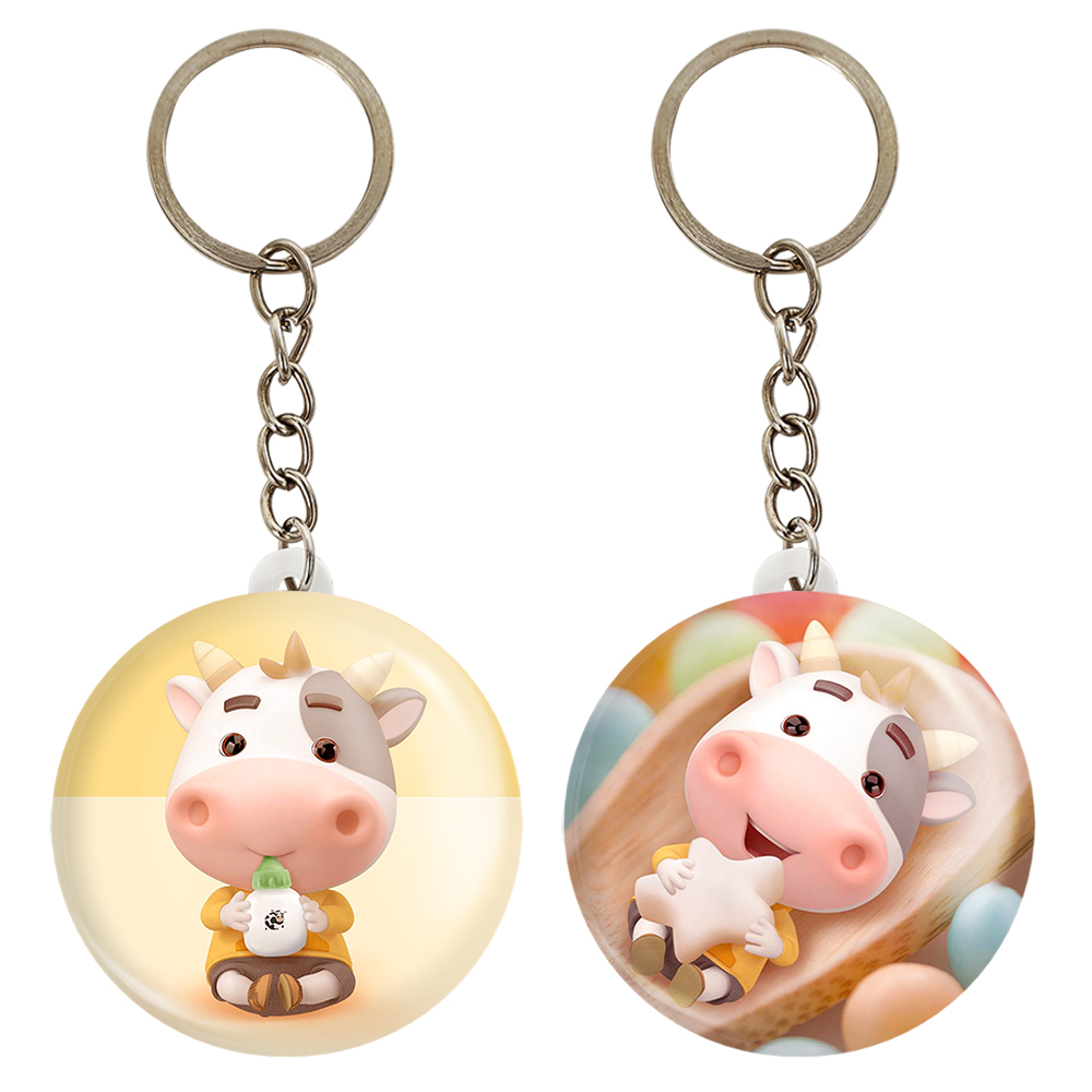 جاکلیدی خندالو مدل گاو کد 34073408 مجموعه 2 عددی