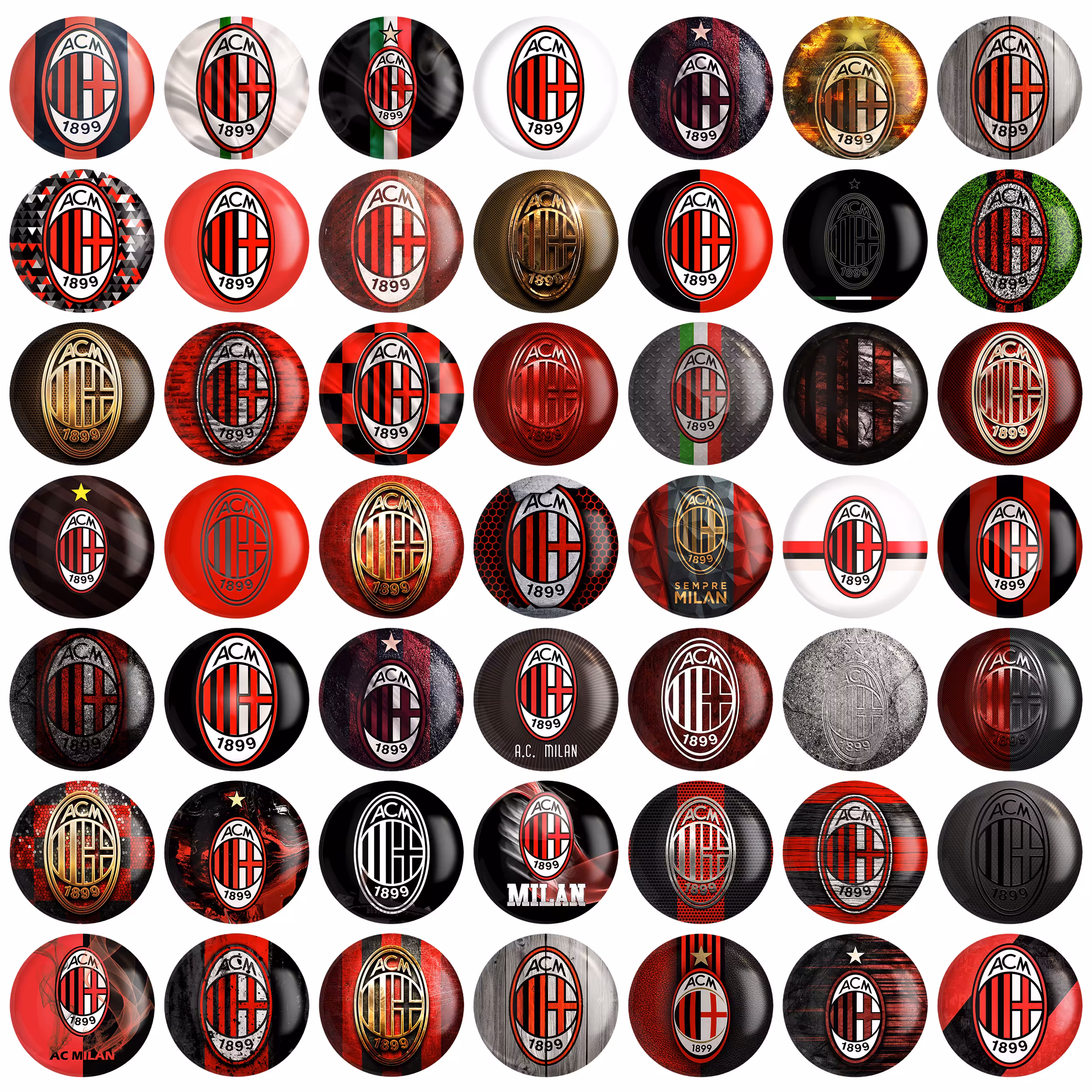 پیکسل خندالو مدل باشگاه آث میلان کد 125 مجموعه 49 عددی