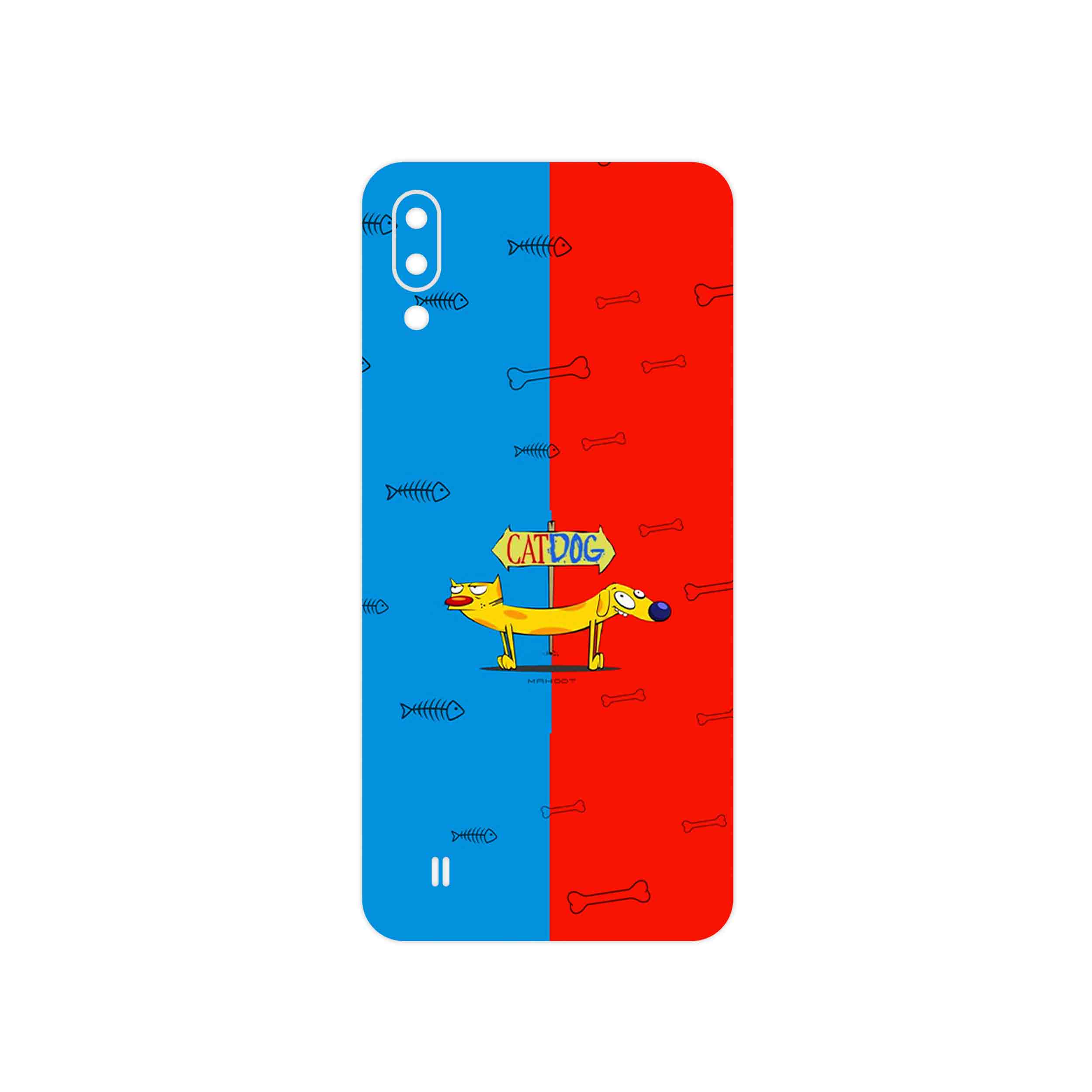 برچسب پوششی ماهوت مدل CatDog مناسب برای گوشی موبایل سامسونگ Galaxy M10