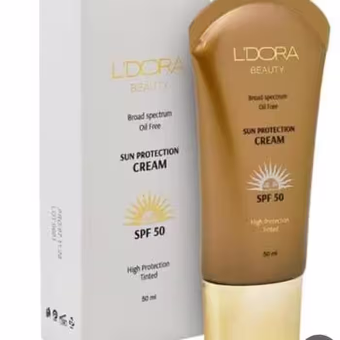 کرم ضد آفتاب رنگی لدورا با SPF50