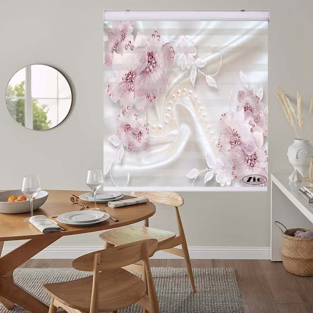 پرده زبرا زیو کد 3D1285 سایز 150x150 سانتی متر