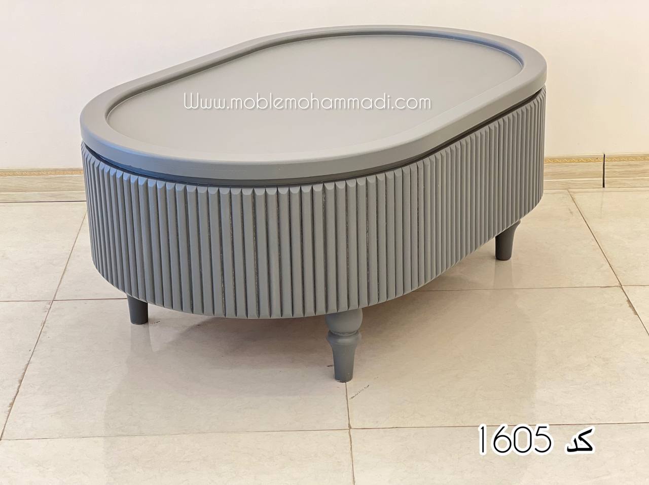 میز عسلی کد 1605 شامل 2 عسلی و یک جلو مبلی