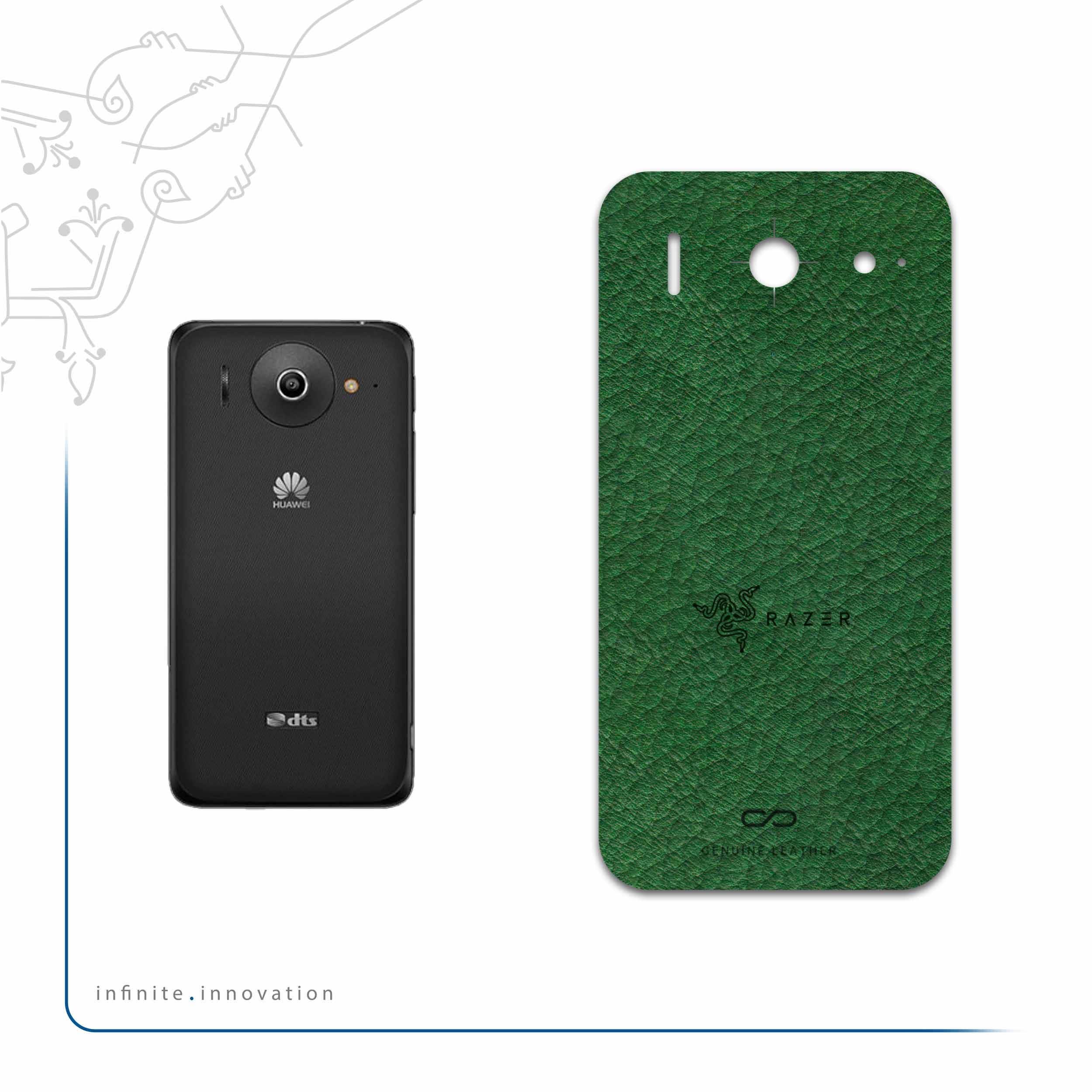 برچسب پوششی ماهوت مدل GL-RZR مناسب برای گوشی موبایل هوآوی Ascend G510