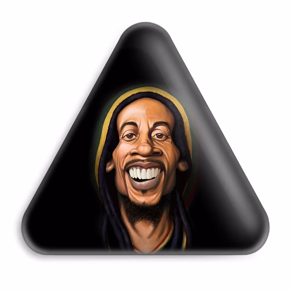 پیکسل خندالو طرح باب مارلی مدل مثلثی کد 3269