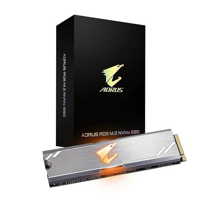 حافظه اس اس دی گیگابایت aorus rgb m2 nvme 512gb