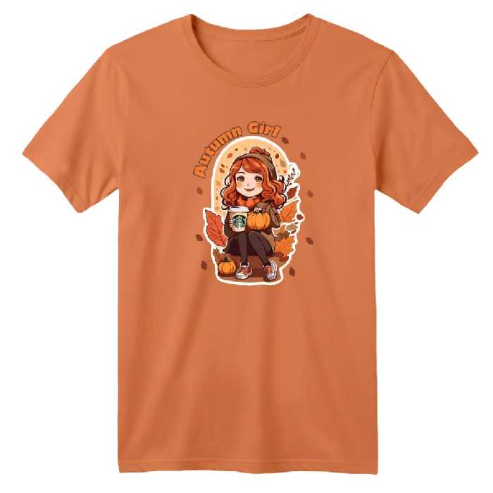 تی شرت آستین کوتاه بچگانه مدل دخترک کد 11 رنگ گلبهی