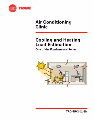 󾕇 دانلود کتاب Air Conditioning Clinic Cooling And Heating Load Estimation One Of The Fundamental Series Trg-Trc002-En, 2000 - دانلود کتاب های دانشگاهی