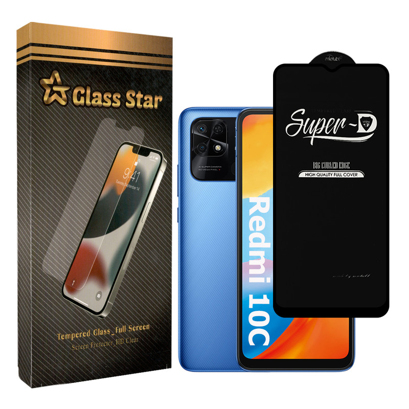محافظ صفحه نمایش گلس استار مدل STAR-SUPER-D مناسب برای گوشی موبایل شیائومی Redmi 10C | کالا برتری