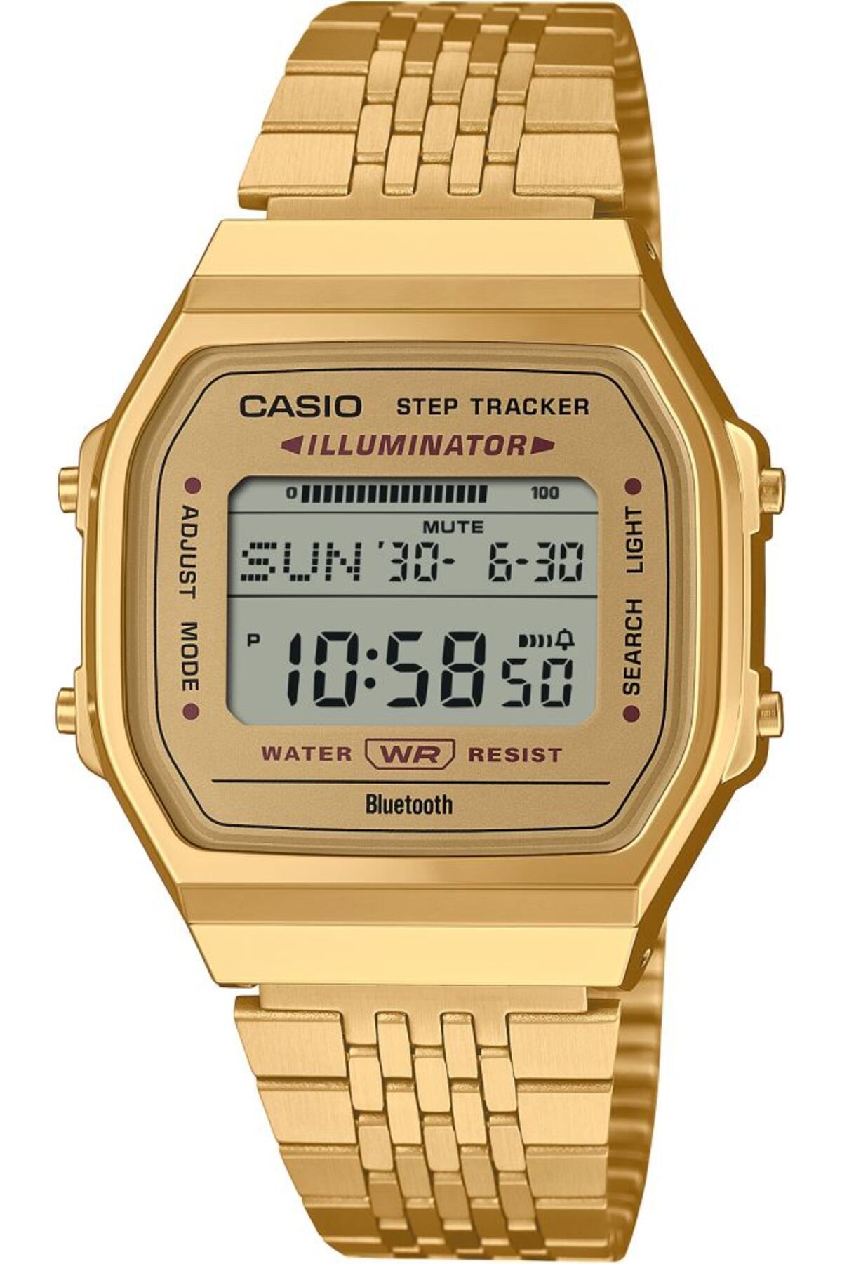 ساعت خاکستری مردانه و مچی یکپارچهسازی با سیستمعامل ABL 9ADF Casio