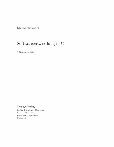 خرید و دانلود نسخه کامل کتاب Softwareentwicklung in C