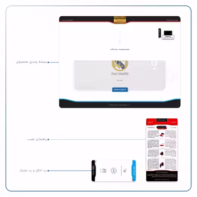 برچسب پوششی ماهوت مدل Real-Madrid مناسب برای تبلت سامسونگ Galaxy Tab A 10.1 2016 T580