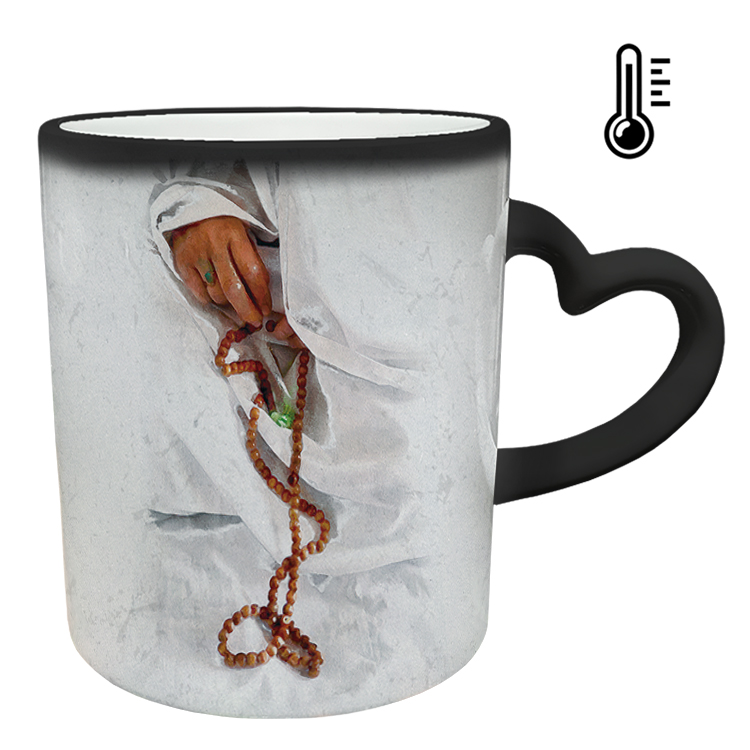 ماگ حرارتی مدل دسته قلبی طرح روز مادر کد 66