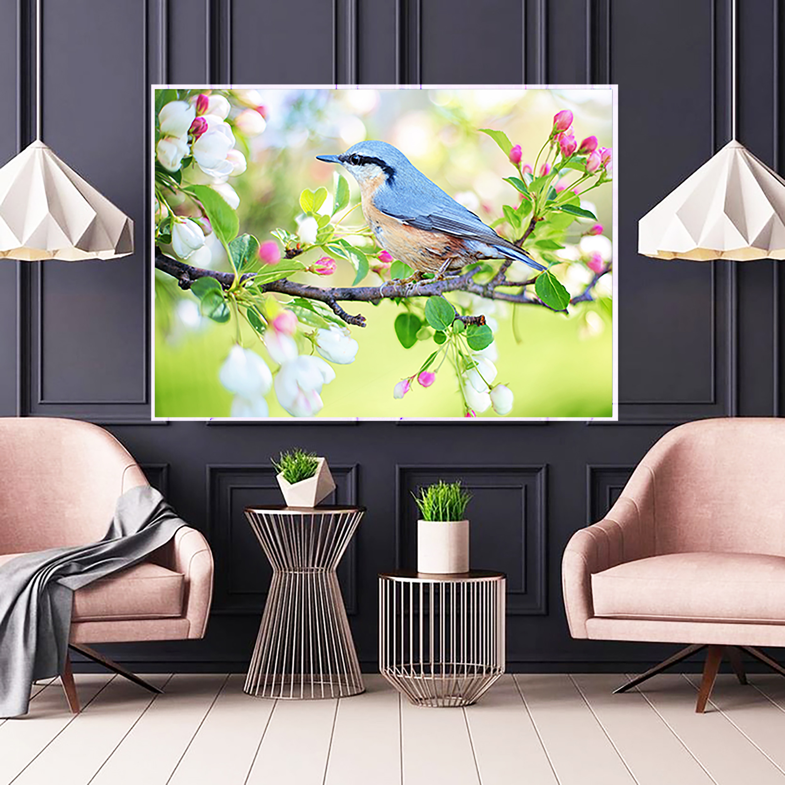 تابلو مدل دکوراتیو طرح پرنده کد 0268