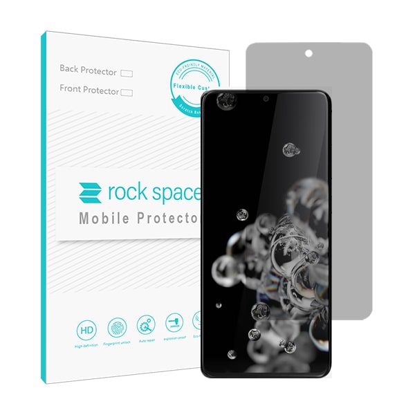 گلس سامسونگ S20 Ultra مدل نانو هیدروژل پرایوسی برند راک اسپیس کد S