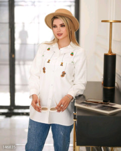 مانتو اسپرت زنانه کرپ مدل شومیز مدل انید