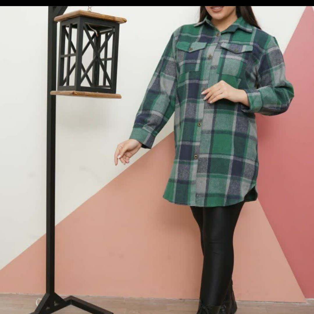 شومیز چهارخانه پشمی 36تا 58