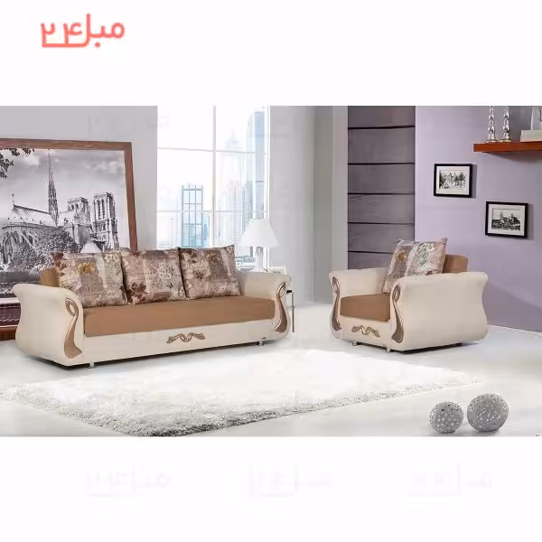 ست مبل راحتی تختخواب شو ( تخت شو ) 7 نفره مدل :P83N