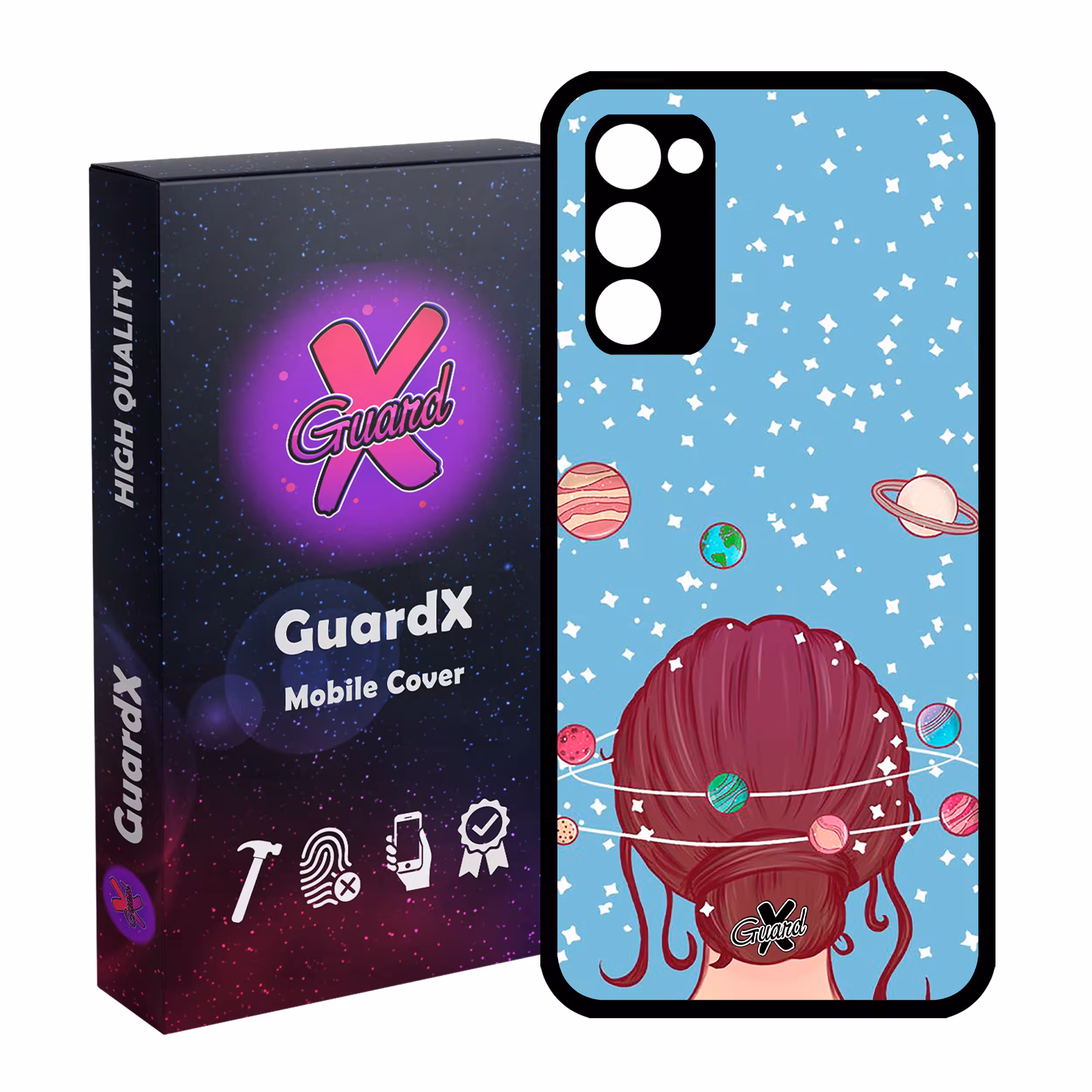 کاور گارد ایکس طرح Girl مدل Glass10211 مناسب برای گوشی موبایل سامسونگ Galaxy S20 FE