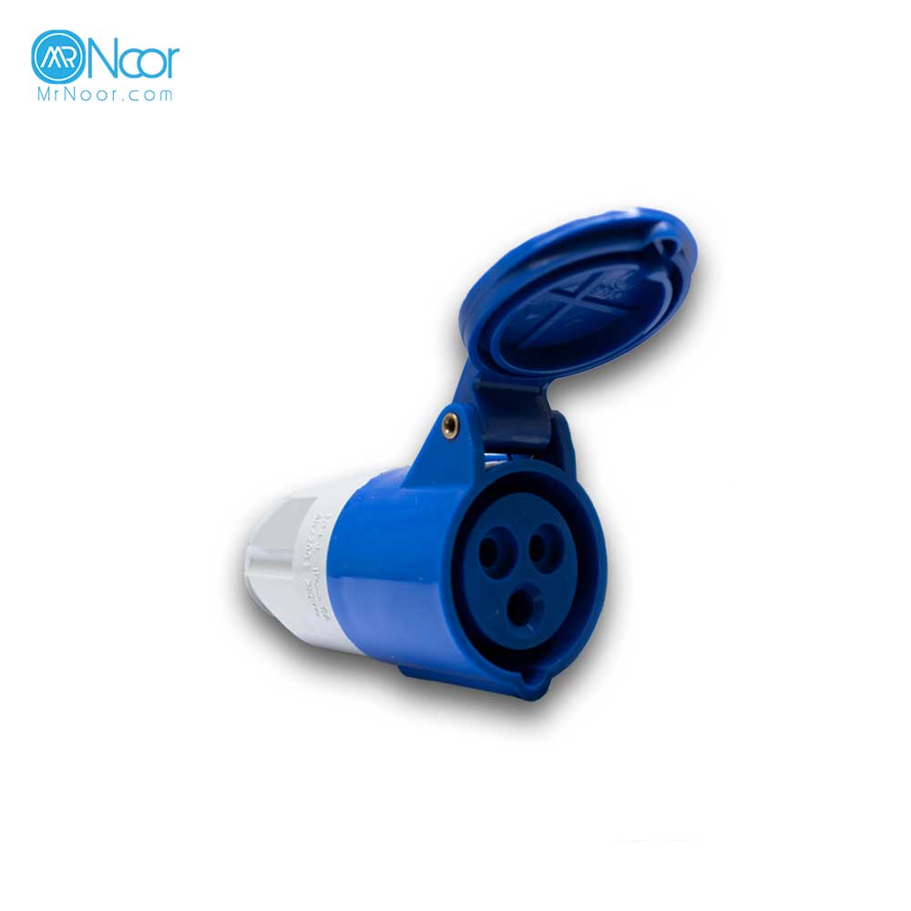 سوکت صنعتی 16×3 مادگی سیار پارت الکتریک 613 - مستر نور