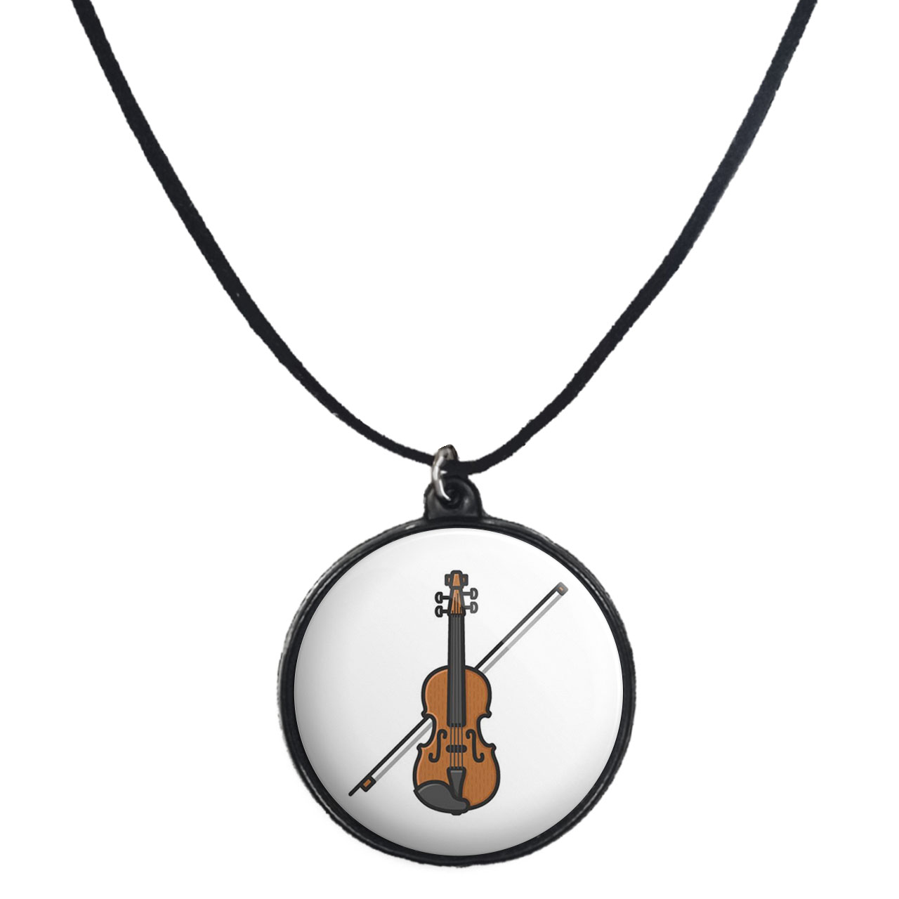 گردنبند پرمانه طرح ویولون کد pmb.30485مدل دو طرفه