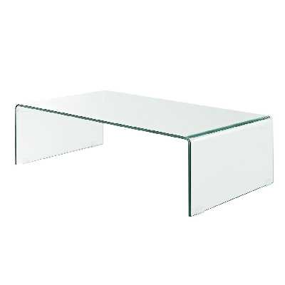 میز جلو مبلی شیشه خم اطلس 12 میل طول 110 سانتی متر