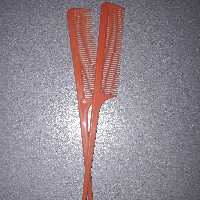 شانه موی سر دوم باریک بسته 2 عددی