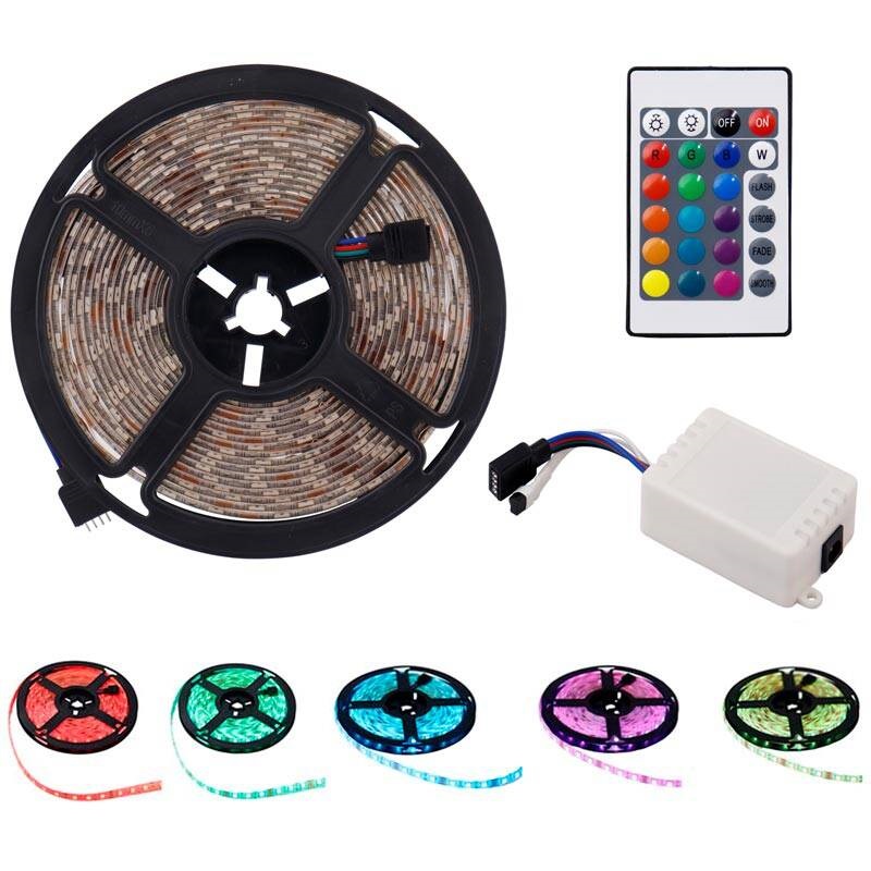 ریسه شلنگی 5 متری RGB   سوکت و ریموت کنترل