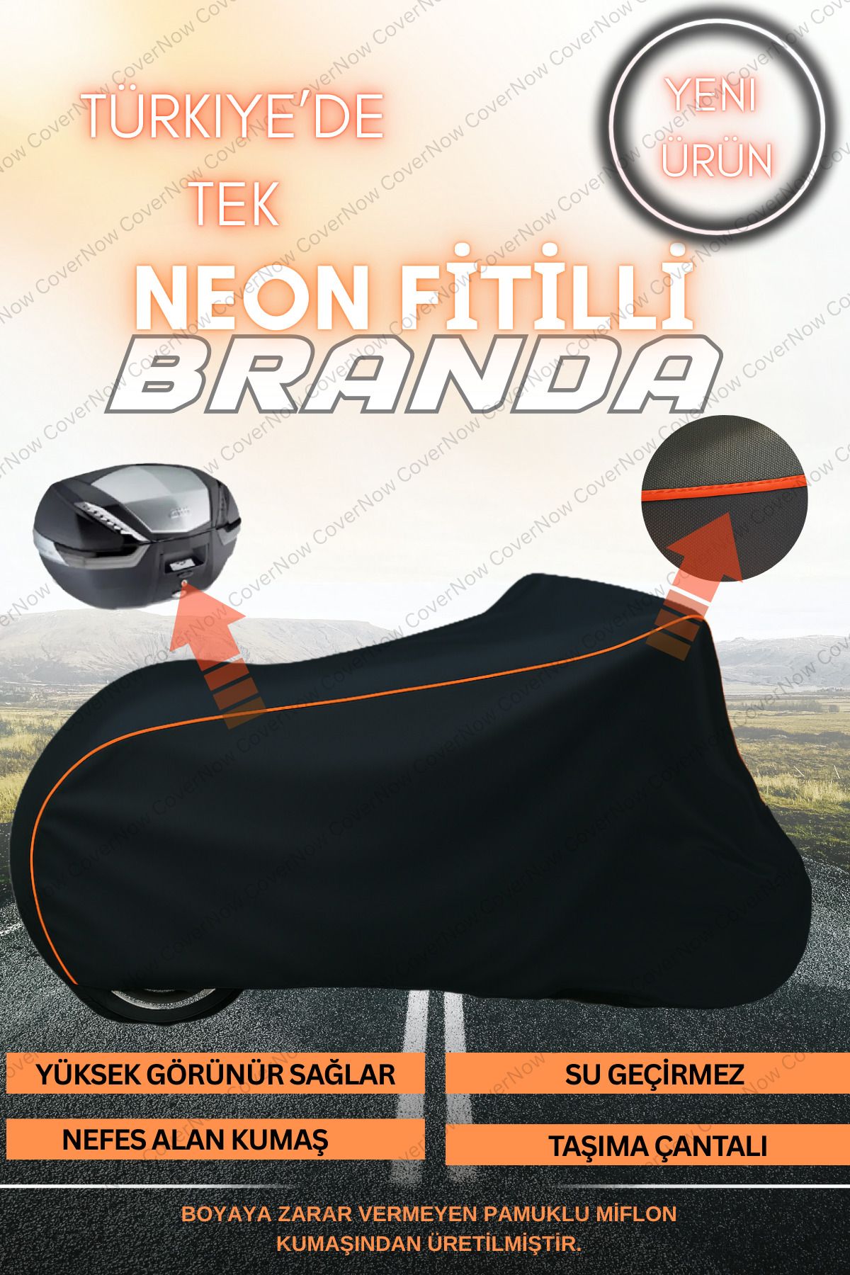 چادر موتورسیکلت نارنجی WICK YAMAHA X MAX 250 موتور سیکلت BRANDA سازگار سیاه AutoEN