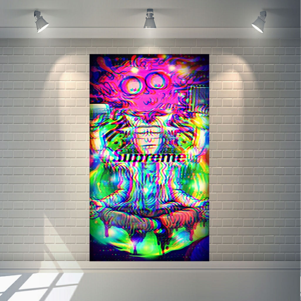 تابلو بوم طرح ریک مورتی مدل هیپنوتیزم کد SDB8701