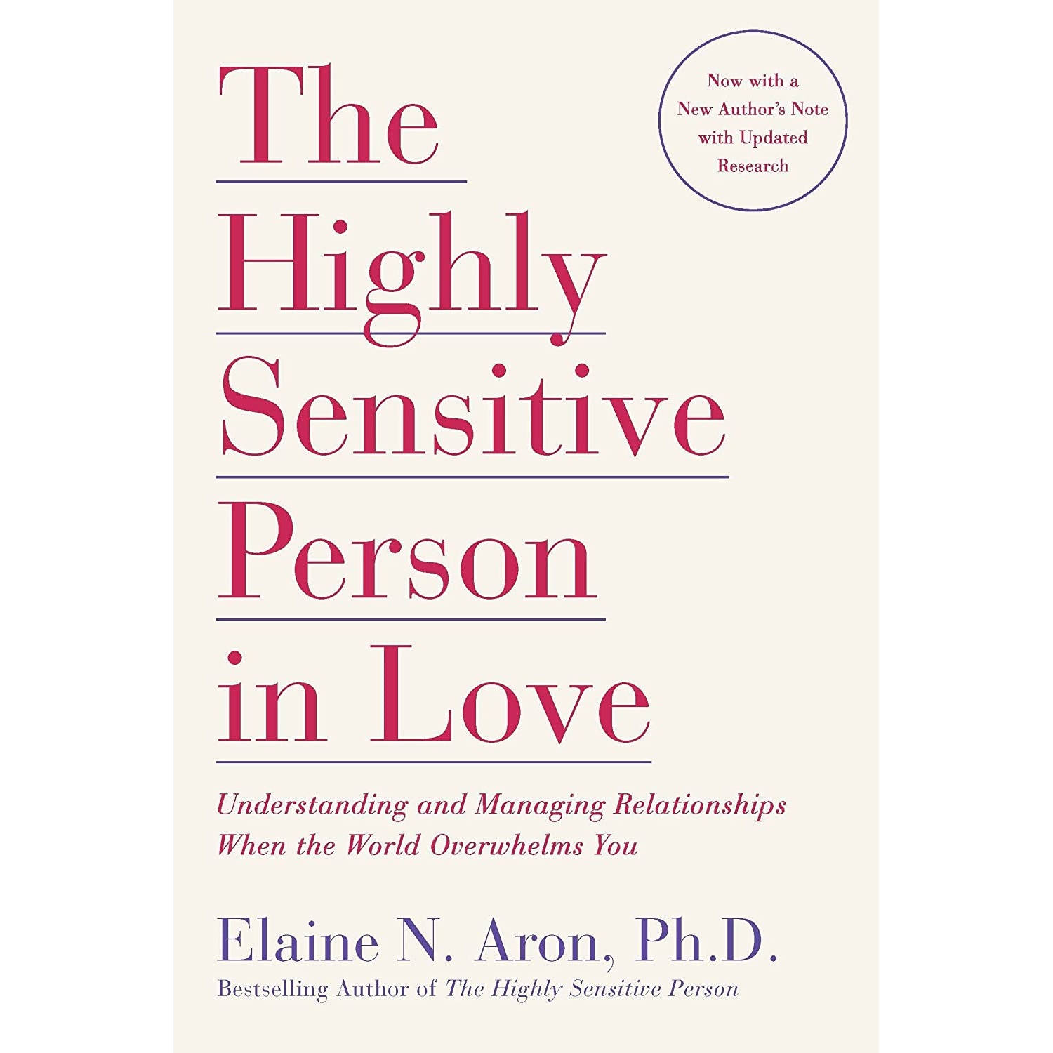 کتاب The Highly Sensitive Person in Love اثر Elaine N Aron انتشارات Harmony