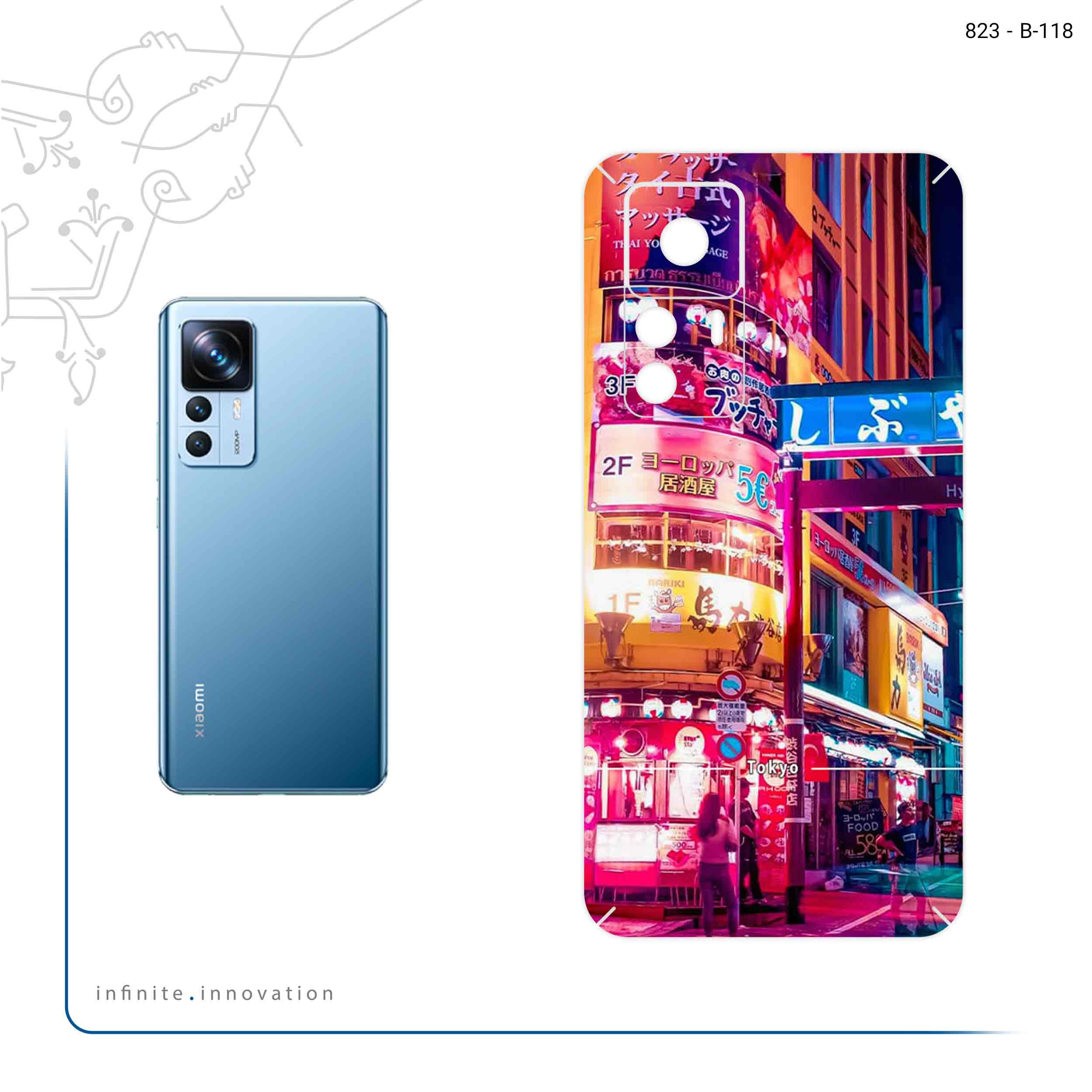 برچسب پوششی ماهوت مدل Tokyo City مناسب برای گوشی موبایل شیائومی 12T Pro