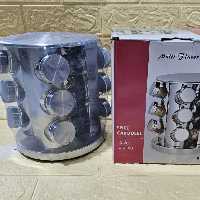 جا ادویه چرخشی گرد سایز کوچک 12 تایی
