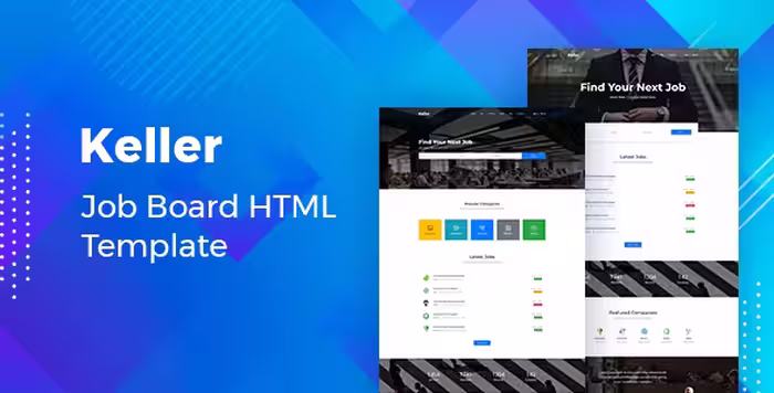 دانلود قالب HTML آگهی استخدام Keller