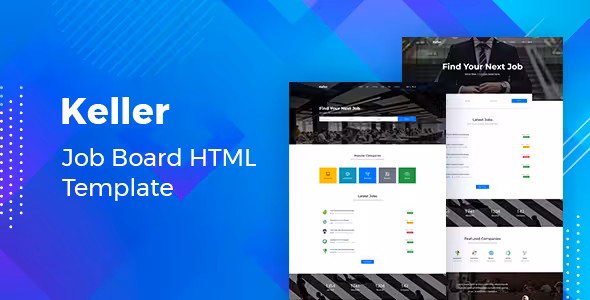 دانلود قالب HTML آگهی استخدام Keller