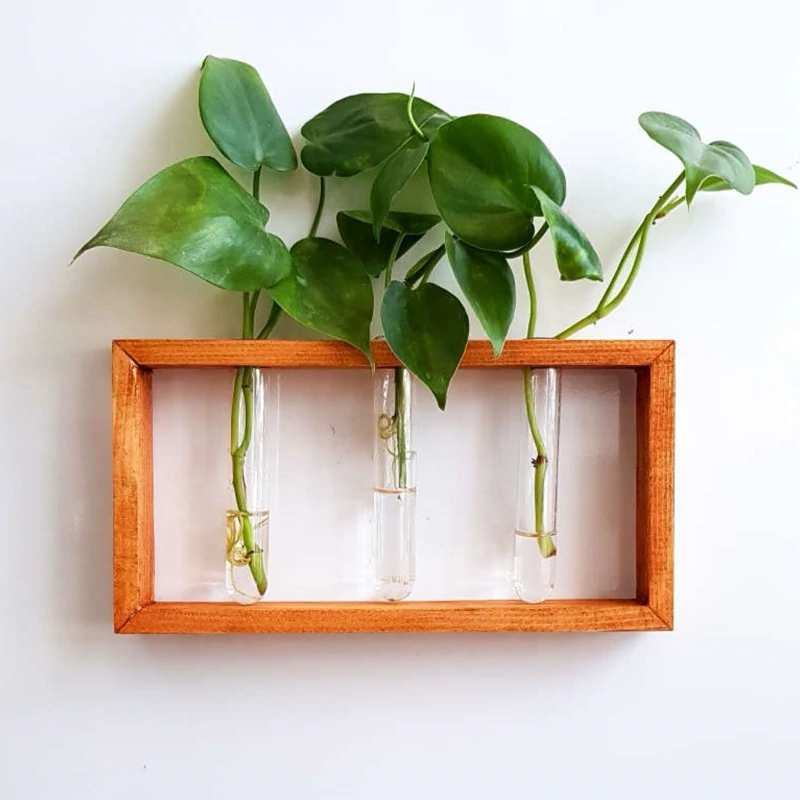 استند گل فانتزی چوب و‌شیشه استند گل لوکس و لاکچری  گلدان فانتزی گلدون رو میزی