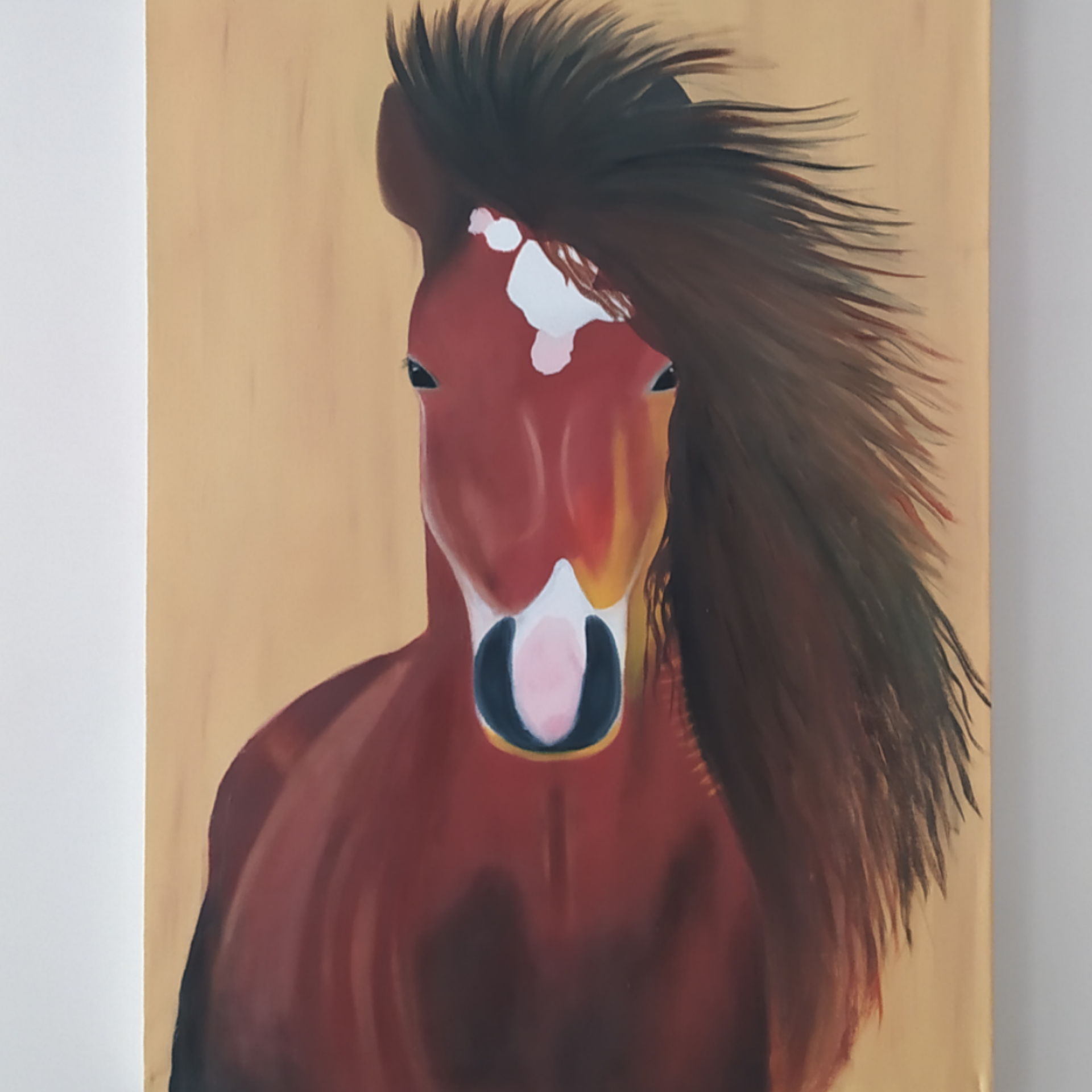 تابلو نقاشی رنگ روغن مدل اسب