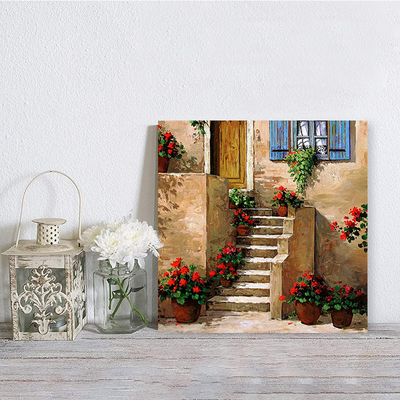 تابلو شاسی صبا طرح مدل خانه های روستایی کد M180 | دنیای قاب